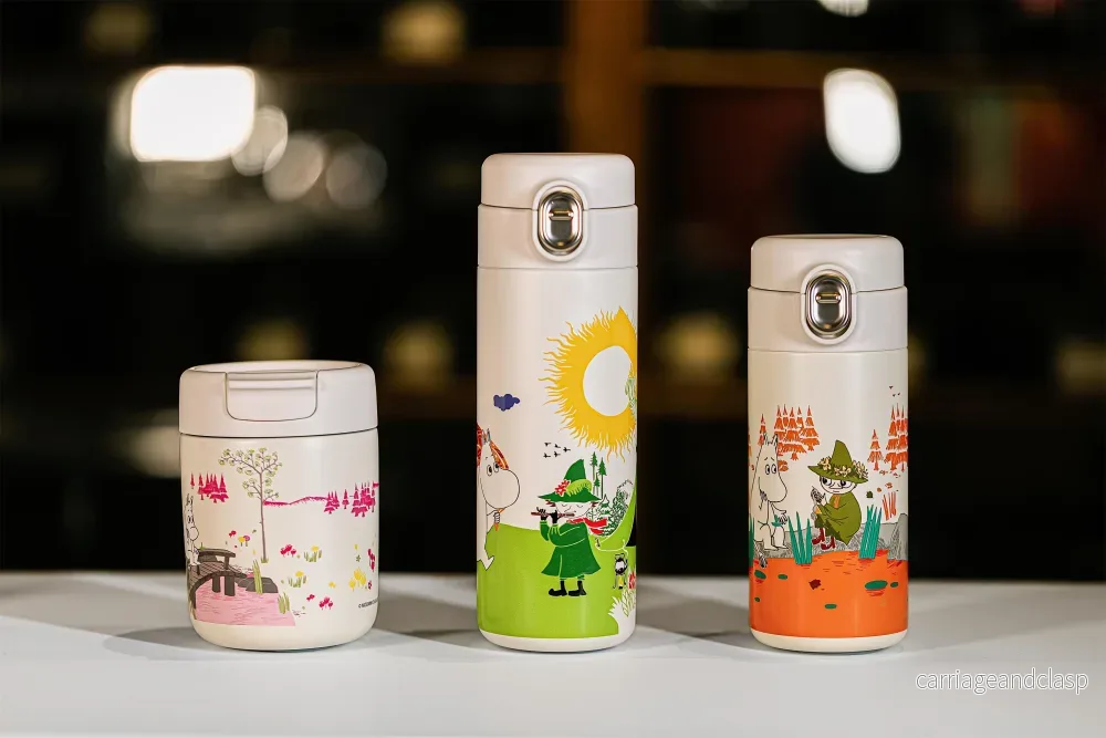 MOOMIN - Mumin Termosflaska / Vacuum Cup 330 ml - Vit/Orange - Bild 3
