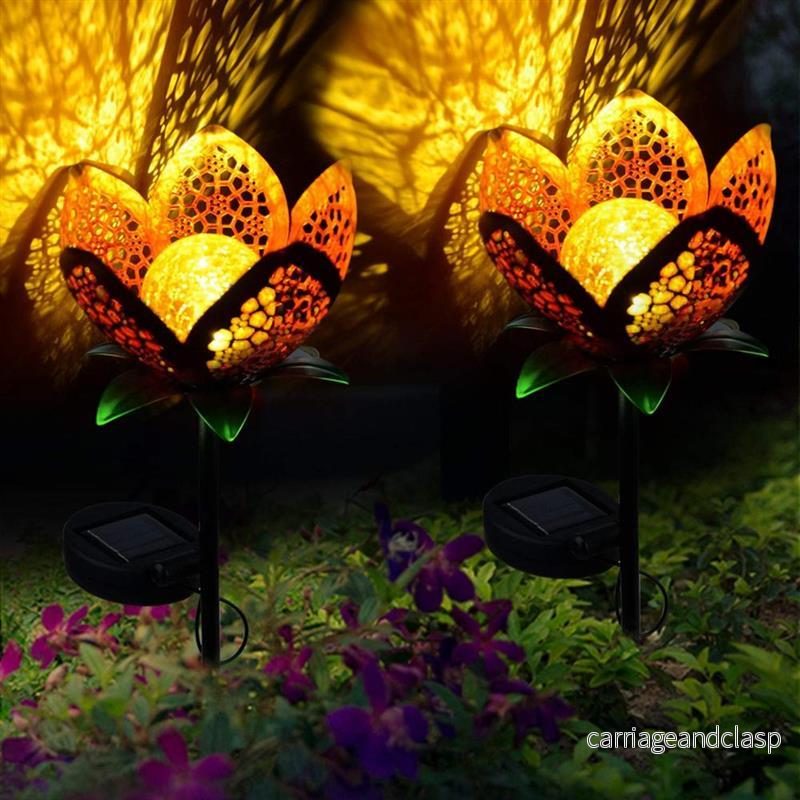 Solar Flower Crackle Garden Light | Veska - Bild 3