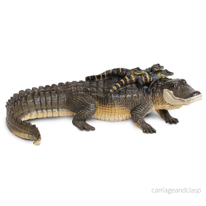 Safari Ltd – Alligator med ungar (stor modell) Safari Ltd – Alligator med ungar (stor modell)