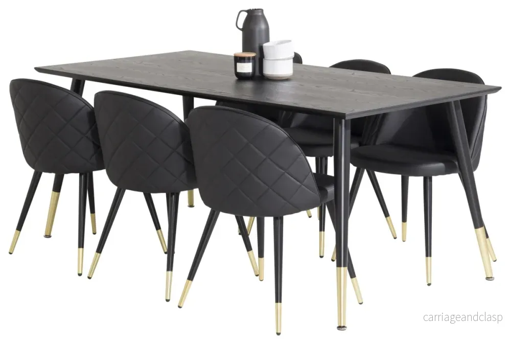 Dipp & Velvet Matgrupp Svart - Bild 2