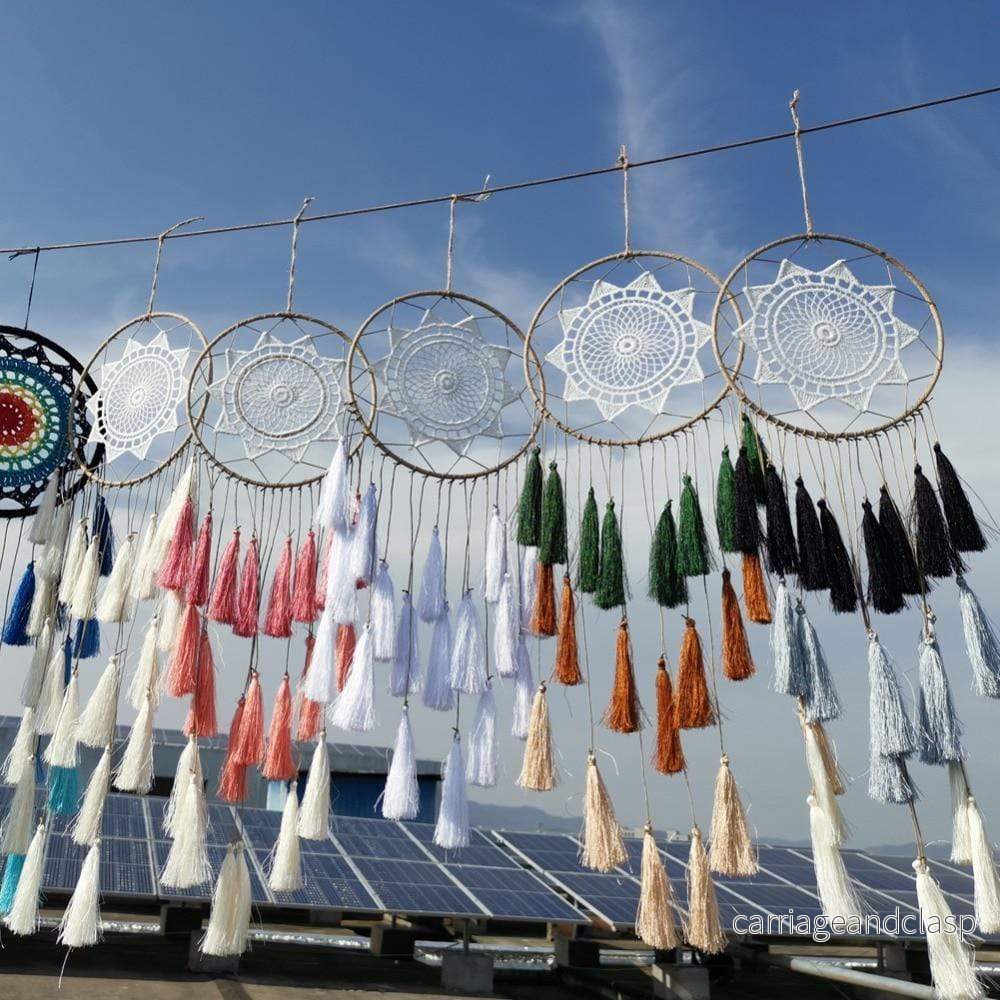Groovy Dreamcatcher med Pomponger (11 Färger) | Veska - Bild 2
