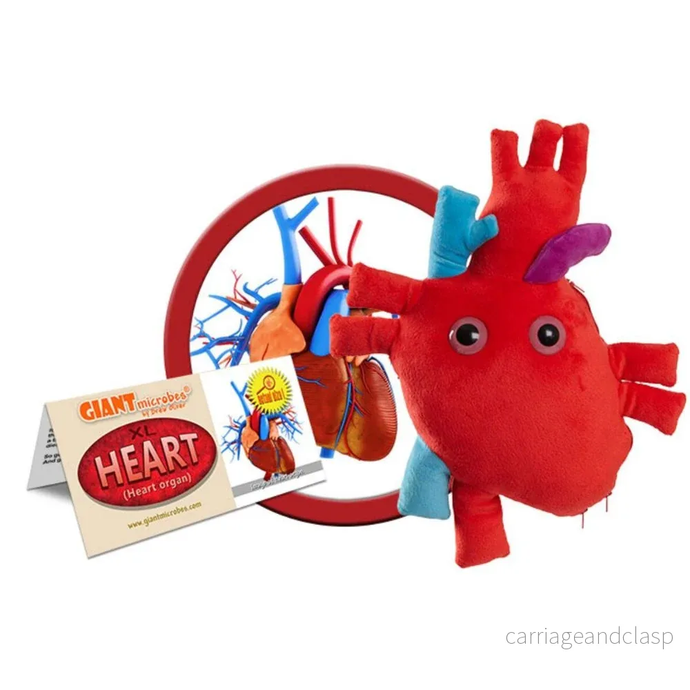 GIANTmicrobes – Hjärtmodell Dekluxe Plysch