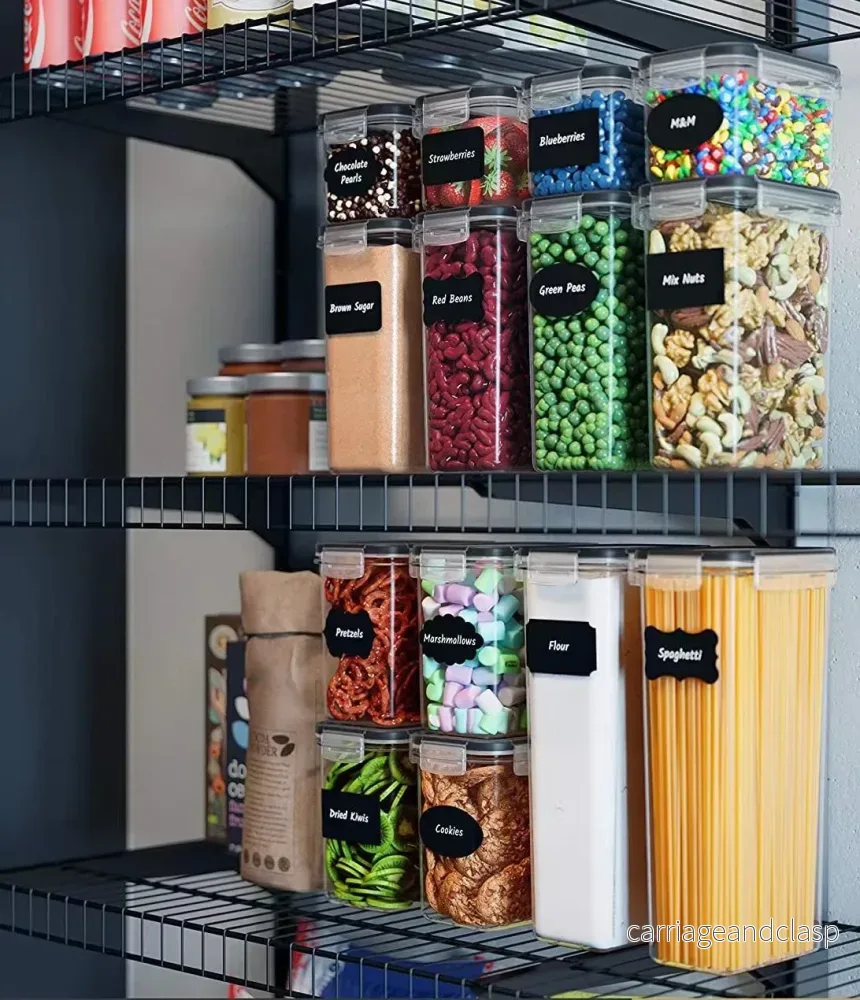 14-pack Mat Förvaring – Lufttäta Burkar med Lock – Kit Transparent