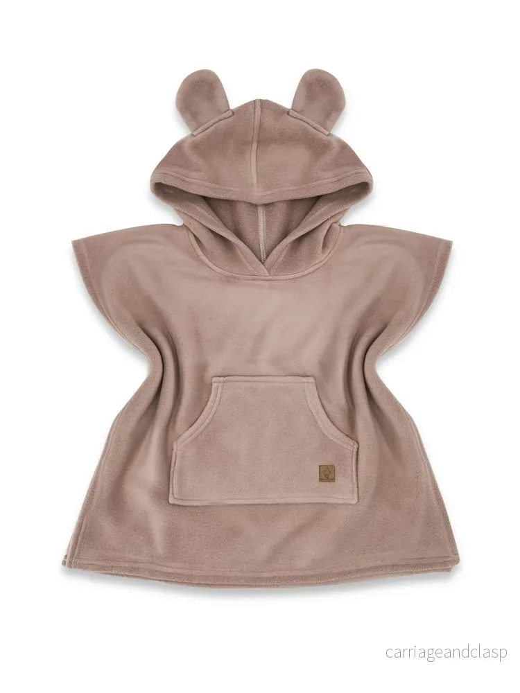Trollefant Lyxig Badponcho – Bambumaterial, mocka