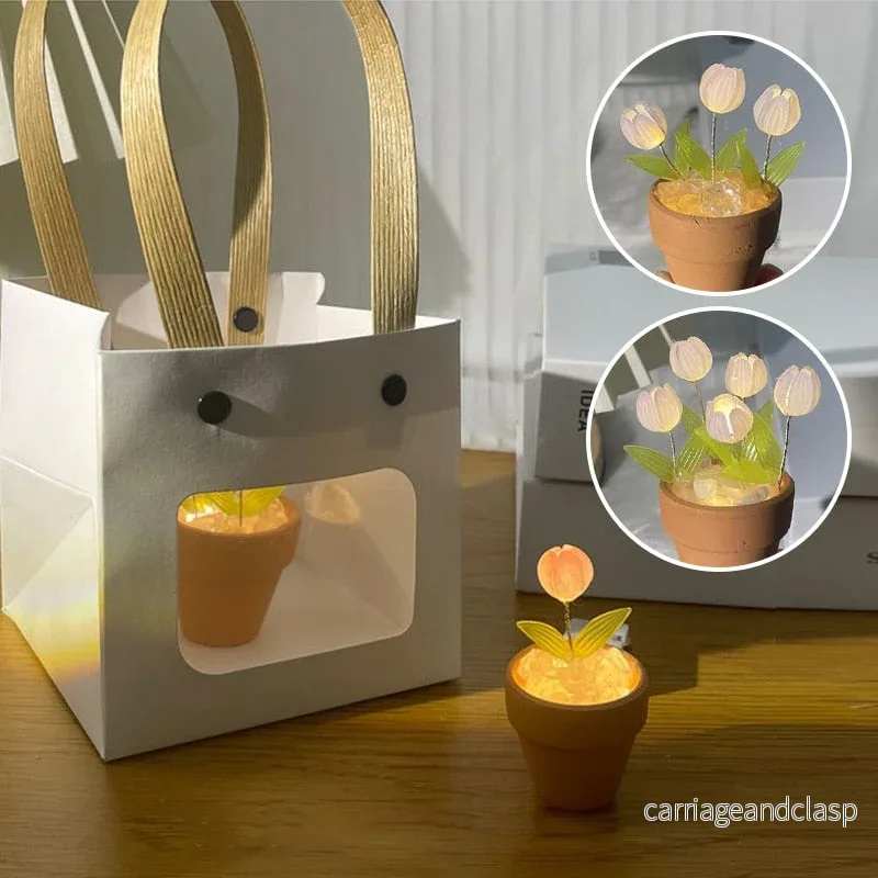 Kreativ DIY Ros Glow Nattlampa Dekor | Veska - Bild 3