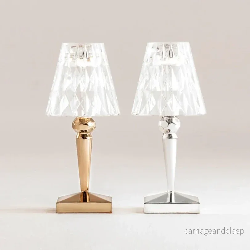 Chic bordslampa med kristalldesign - CrystalLuxe | Veska - Bild 3