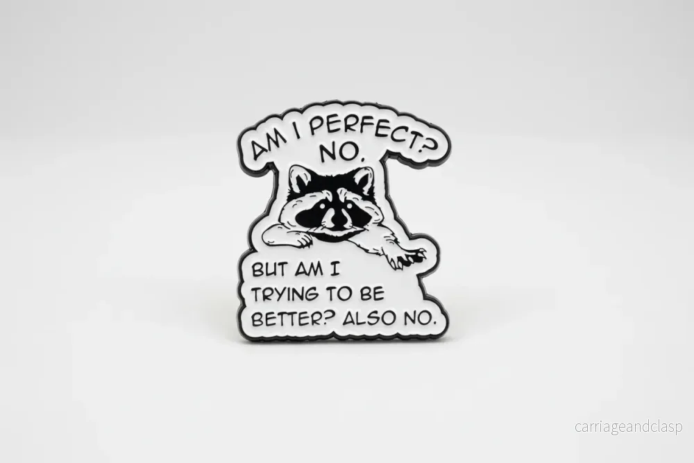 Pin – ”Am I perfect? No. But am I trying to be better? Also no”
