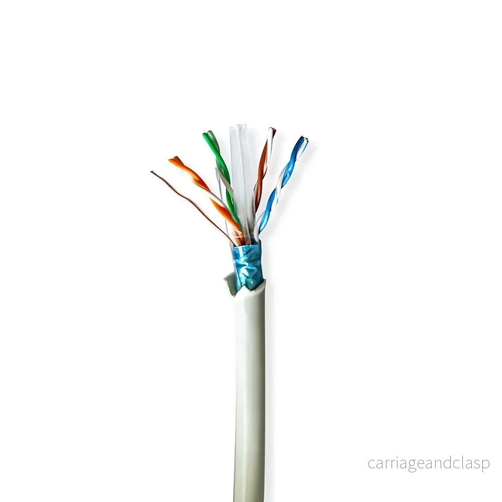 AlarmsystemExpert.co.uk Nätverkskabel CAT6 F/UTP, 100 mtr på rulle, 100% koppar, Massiva kärnor - Bild 2