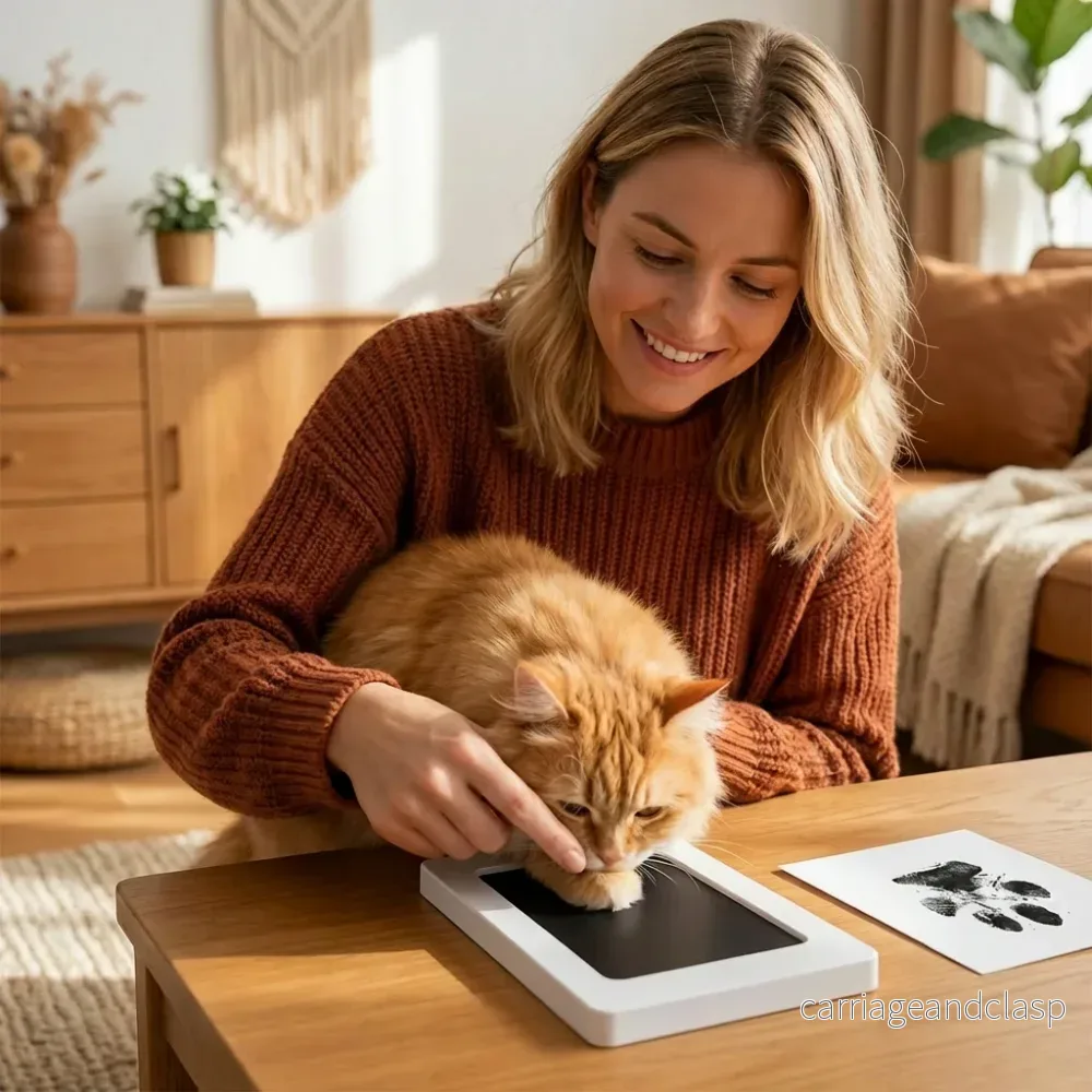 Husdjur Tass- Och Nosavtryckskit – DIY Minneskit För Katt - Bild 2