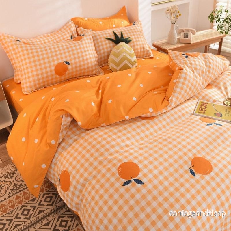 Fin Orange Duvet Set 4 delar | Veska - Bild 2