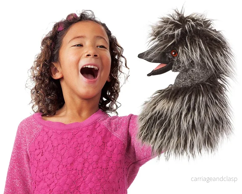 Folkmanis® Puppets - Emu Stage Puppet (emu för dockteater) - Bild 3