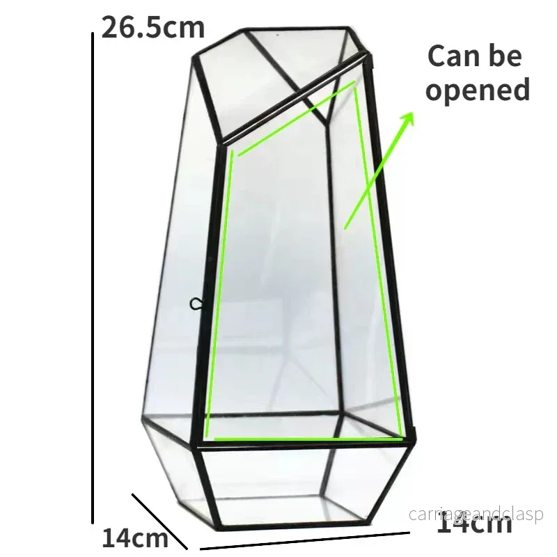 Modern geometrisk naturinspirerad botanisk terrarium | Veska Modern geometrisk naturinspirerad botanisk terrarium | Veska