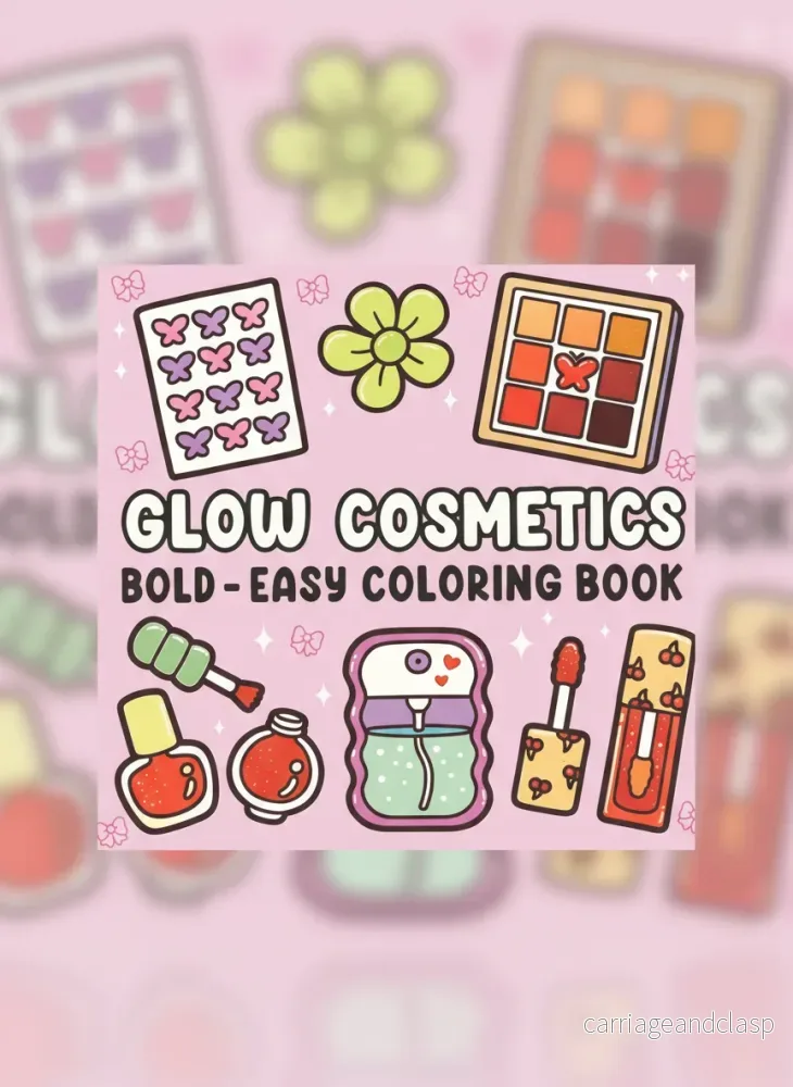 Målarbok – Glow Cosmetics