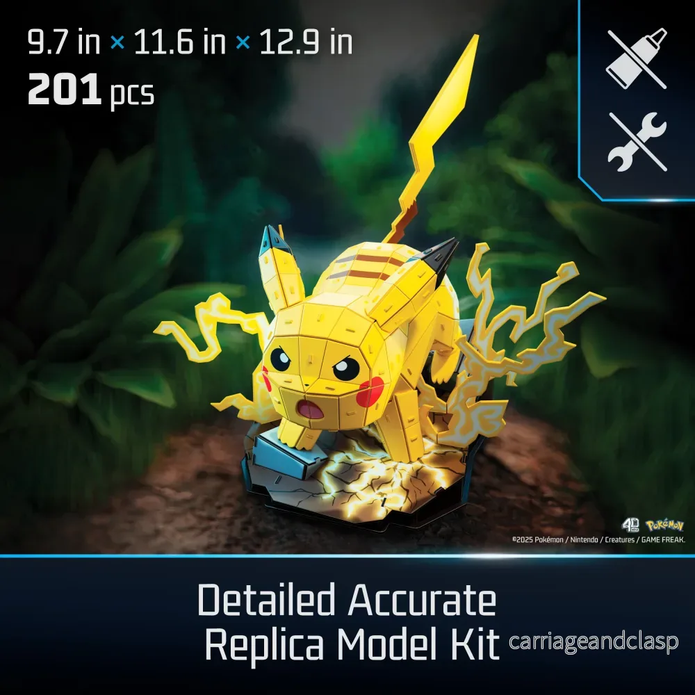 4D Build - Pokémon Pikachu 3D-modell - Bild 3