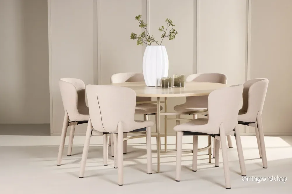 Copenhagen & Astoria Matgrupp Vitputsad/Beige Copenhagen & Astoria Matgrupp Vitputsad/Beige