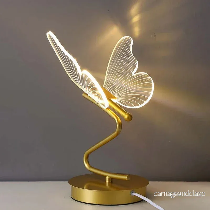 Aetherwing™ | LED Fjäril Bords lamp | Modern Design med Justerbar Ljusstyrka | Perfekt för Vardagsrum & Sovrum | Veska - Bild 2