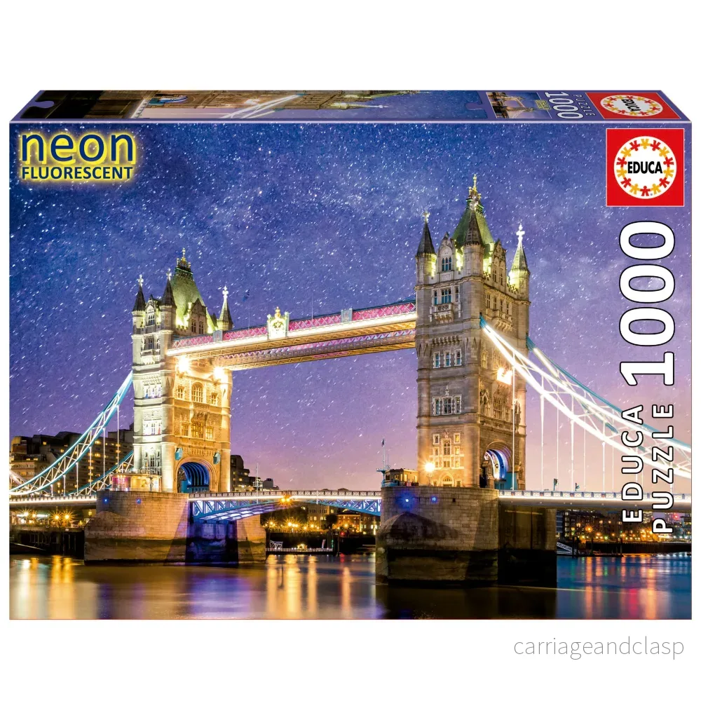 Educa® - 1000 Tower Bridge, London “Neon”