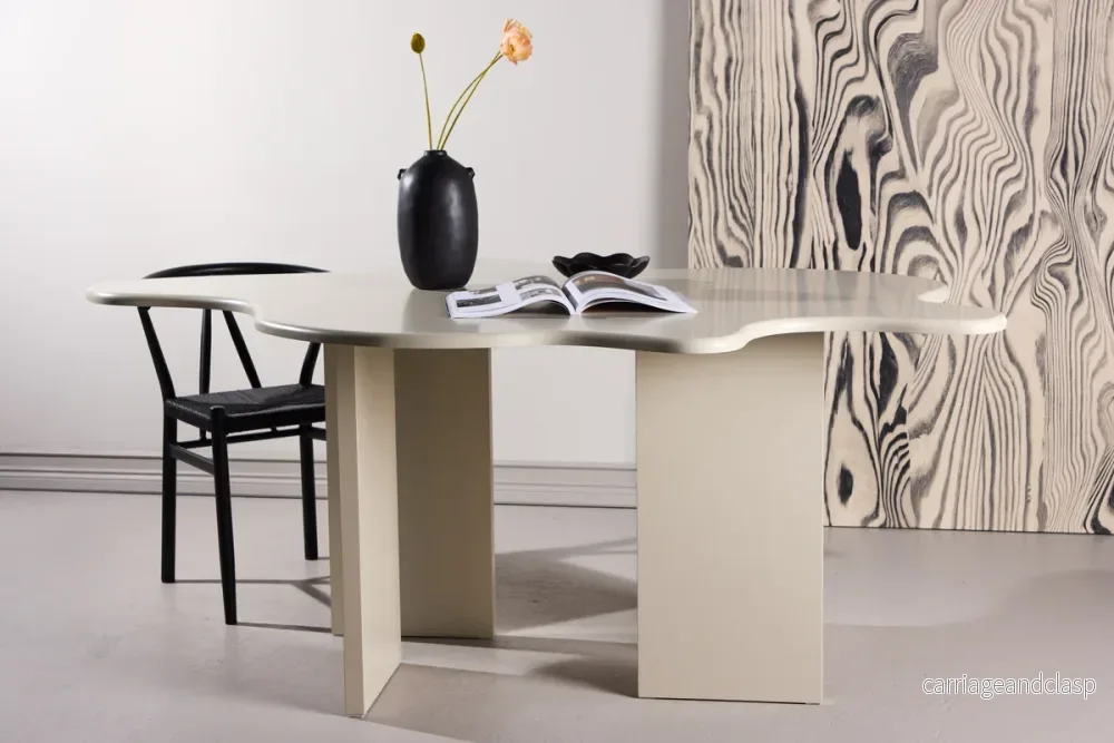 Flower Matbord Beige