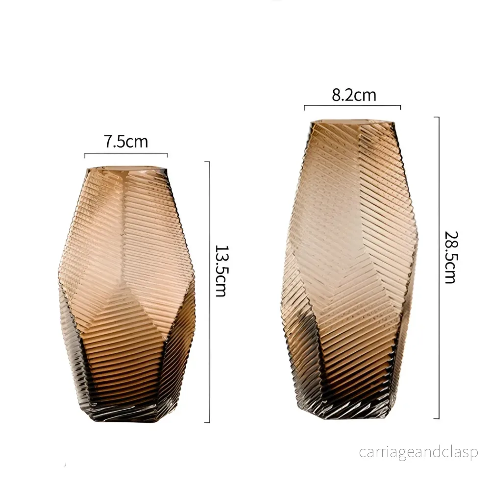Modern geometrisk stil glas vas | Veska - Bild 3