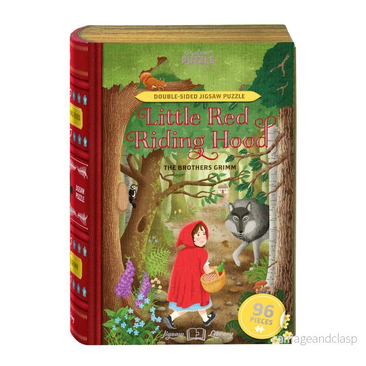 Professor Puzzle - Lilla Rödluvan Sagopussel (dubblesidigt 96 bitar)