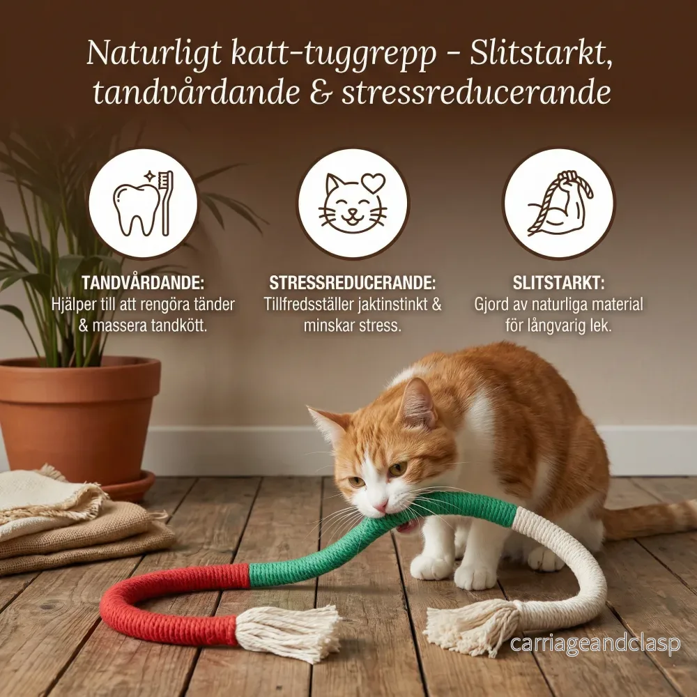 Naturligt katt-tuggrepp – Slitstarkt, tandvårdande & stressreducerande - Bild 2