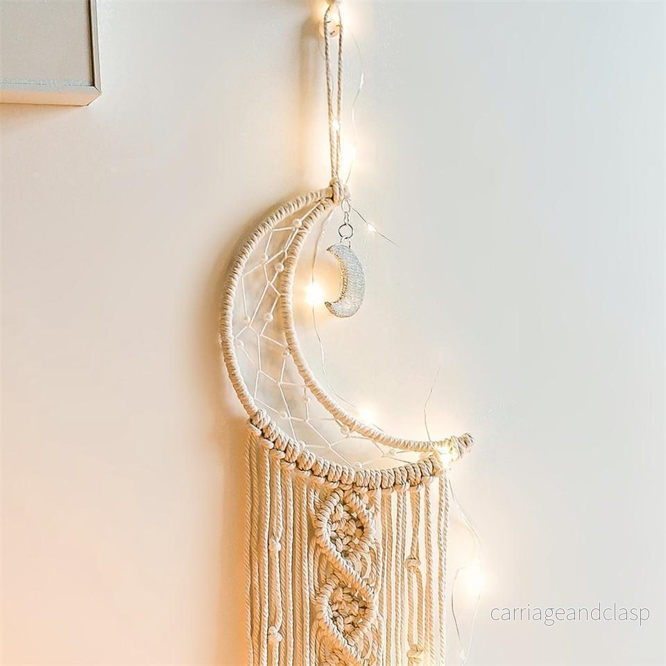 Crescent Moon Makramé Drömfångare | Veska - Bild 2
