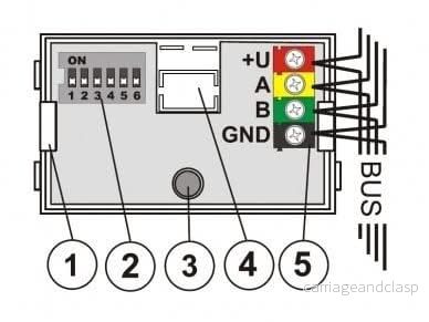 Jablotron JA-110I BUS-sektion / utgång PG-aktiveringsindikator - Bild 2