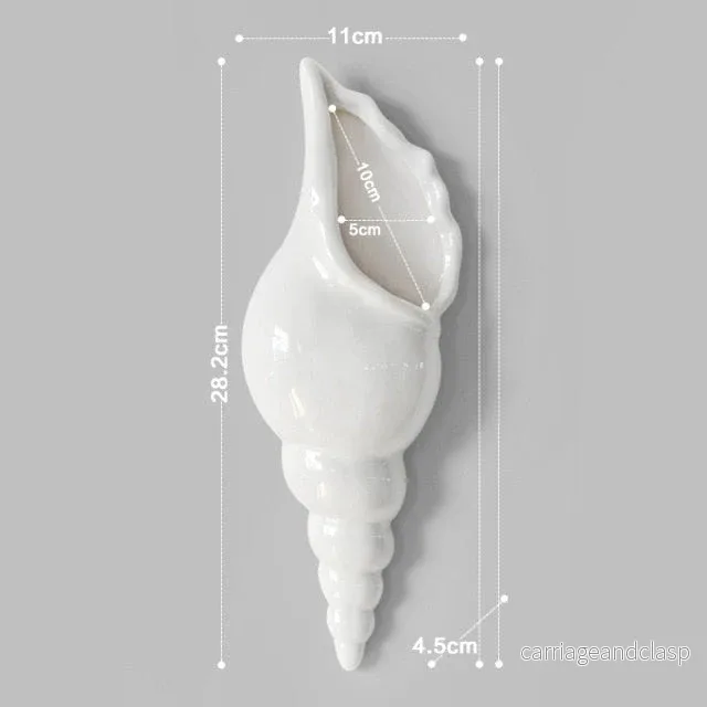 3D Conch Muralt Blomvas | Veska 3D Conch Muralt Blomvas | Veska
