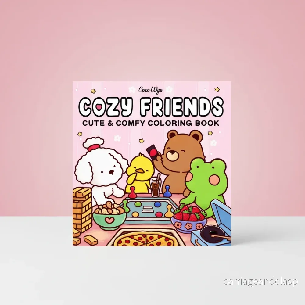 Kawaii Målarbok – Cozy Friends Kawaii Målarbok – Cozy Friends