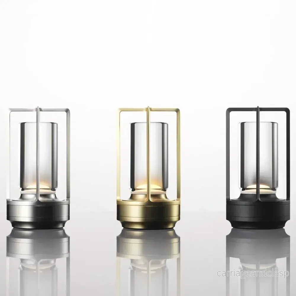 Uppladdningsbar Trådlös LuxuryGlow Bordslampa - Elegant Trådlös Lampa för Alla Humör | Veska - Bild 3