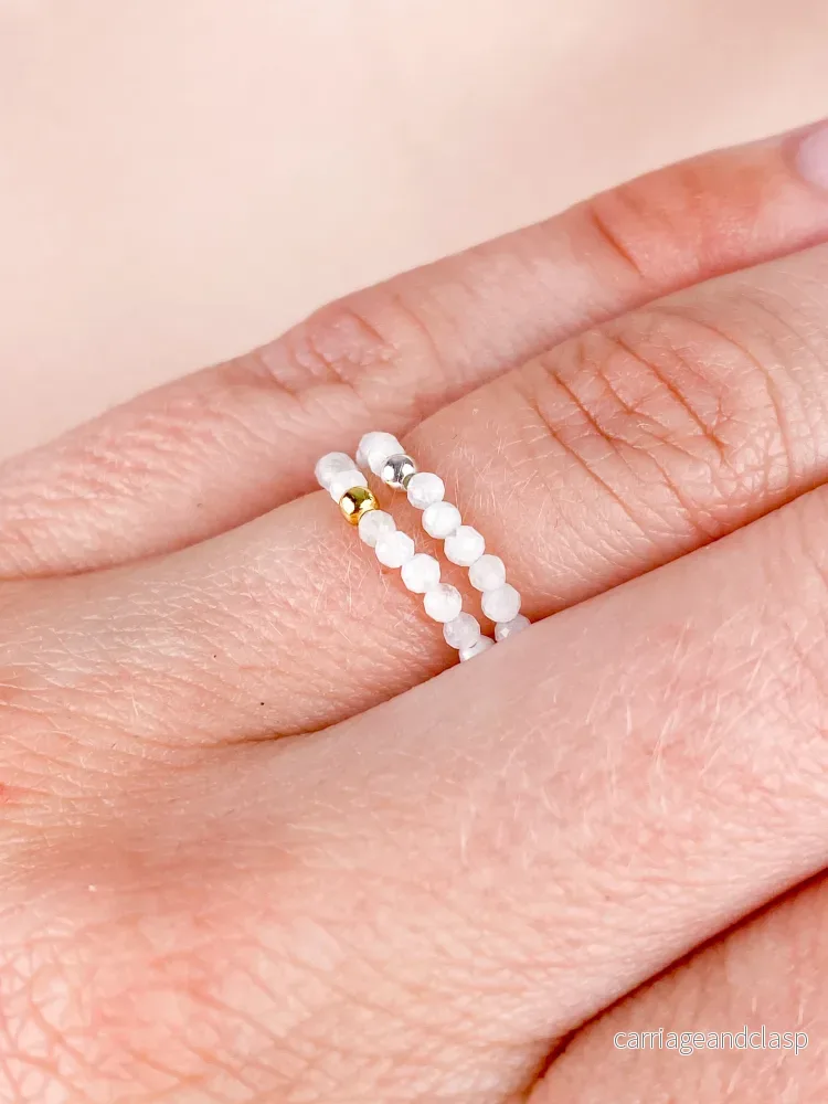 Rainbow Moonstone Armband (FACET) Rainbow Moonstone Armband (FACET)