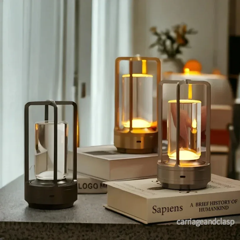 Skandinavisk trådlös LED-bordslampa - NordicaGlow | Veska