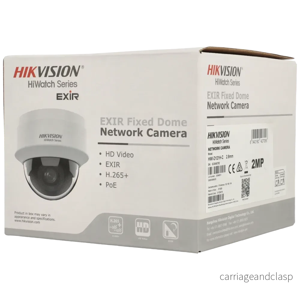 Hikvision HWI-D121H-C, 2MP Dome-kamera 2,8 mm, PoE, 20 m IR - Bild 3