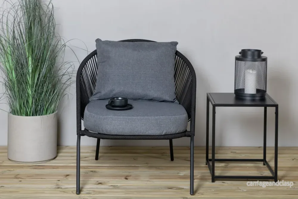 Lindos Loungefåtölj Svart