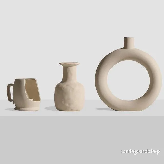 Nordic Art Elegant Blomster Keramisk Vaso | Veska Nordic Art Elegant Blomster Keramisk Vaso | Veska