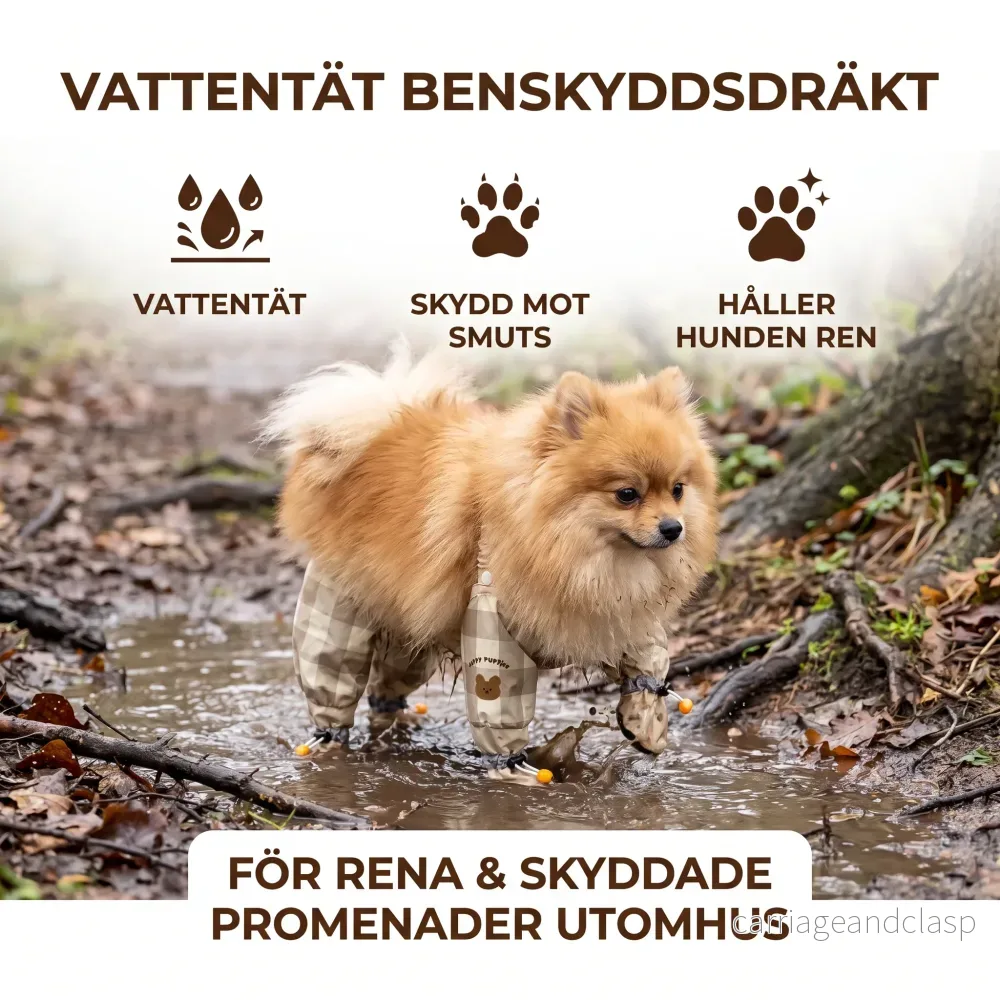 Vattentät Benskyddsdräkt För Hund – För Rena Och Skyddade Promenader Utomhus - Bild 2