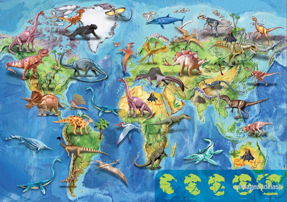150 World Map Dinosaur Educa® - Bild 2