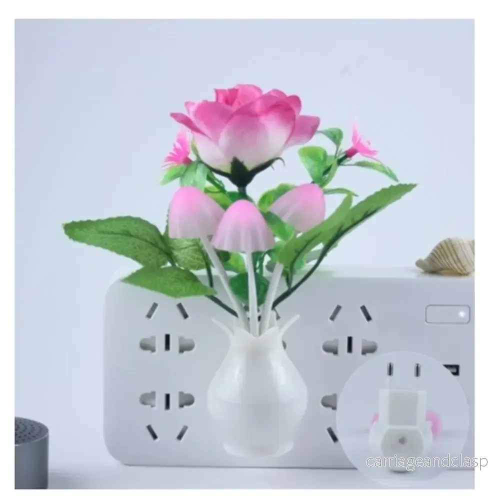 Mini Blomster Vase Smart Ljus Sensor Nattlampa | Veska - Bild 2