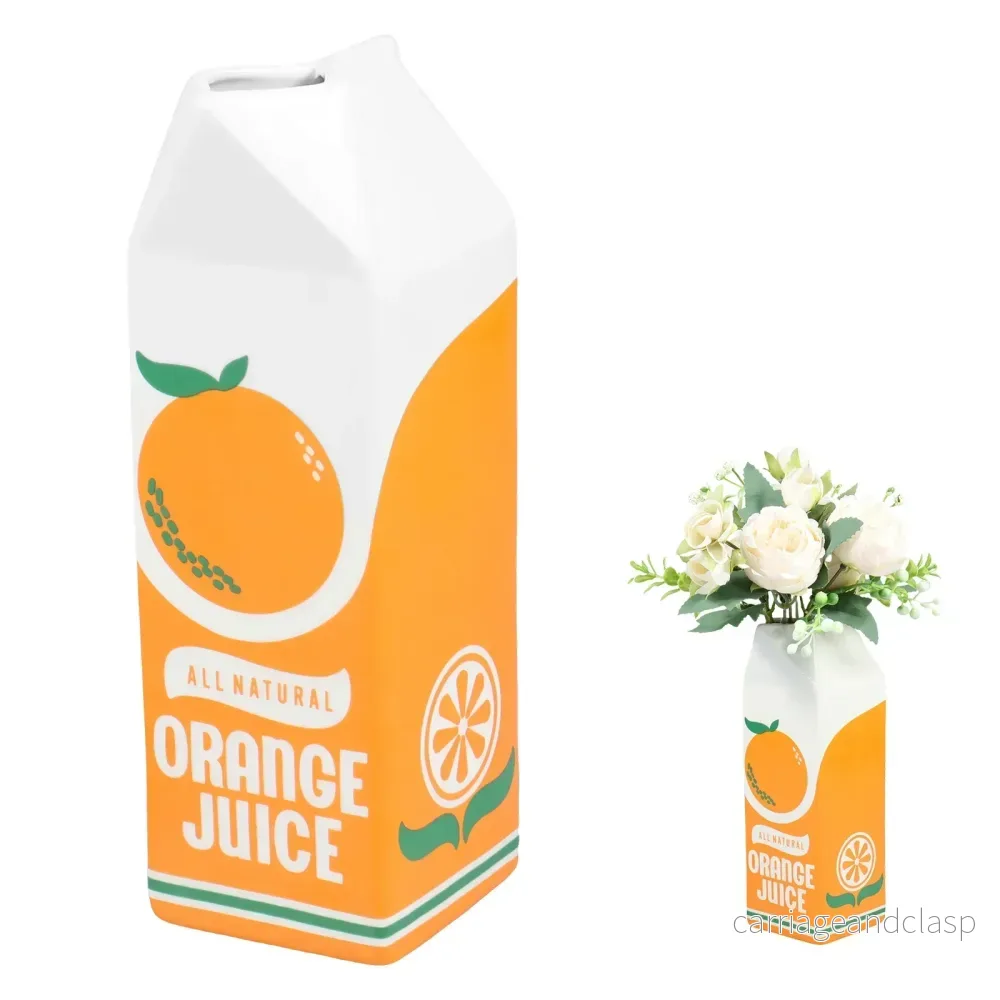 Keramisk vas med apelsinjuice | Veska - Bild 2