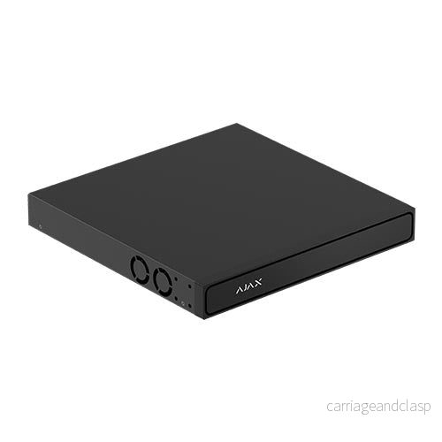Ajax Systems NVR H2DAC-inspelare 16 kanaler, 4K HDMI utan PoE, svart