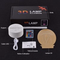 3D Lampa Noshörning Majestätisk | Veska - Bild 3