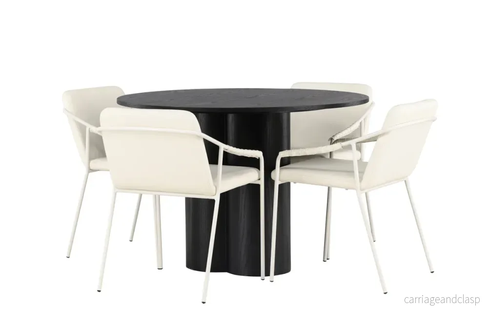 Olivia & Tvist Matgrupp Svart/Beige - Bild 2