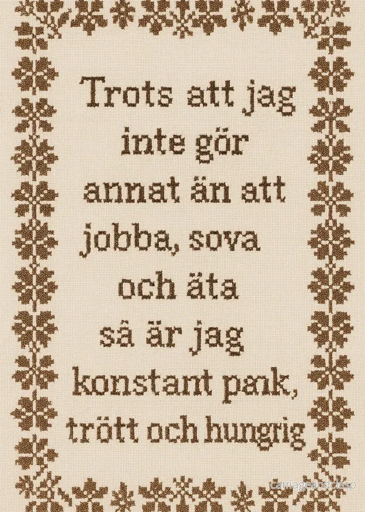 Äta, sova, jobba...