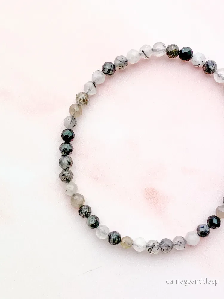 Turmalin Quartz Armband (FACET) Turmalin Quartz Armband (FACET)