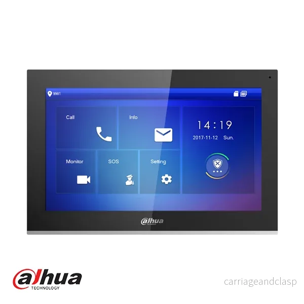 Dahua VTH5441G Inomhusstation, 10-tums pekskärm, Full HD, internminne 8GB SD, SIP, PoE