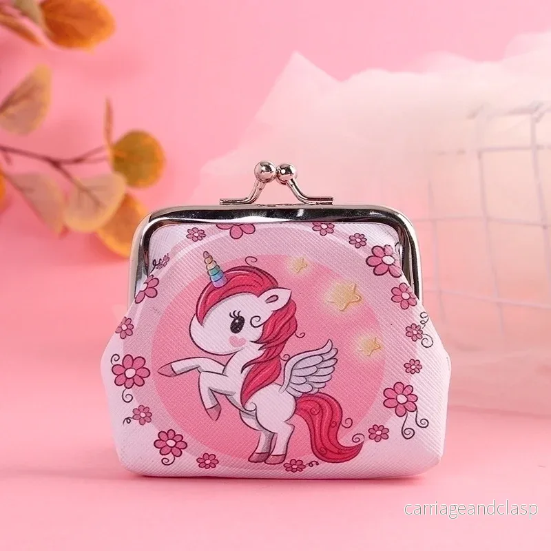 Unicorn Börs – Liten Söt Plånbok i Kawaii Design för Mynt och Sedlar