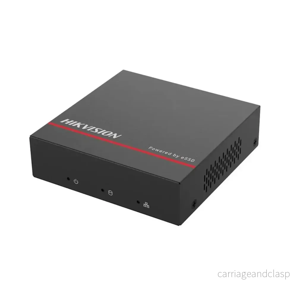 Hikvision DS-E04NI-Q1, inkl. 1TB SSD, lämplig för 4 IP-kameror utan PoE