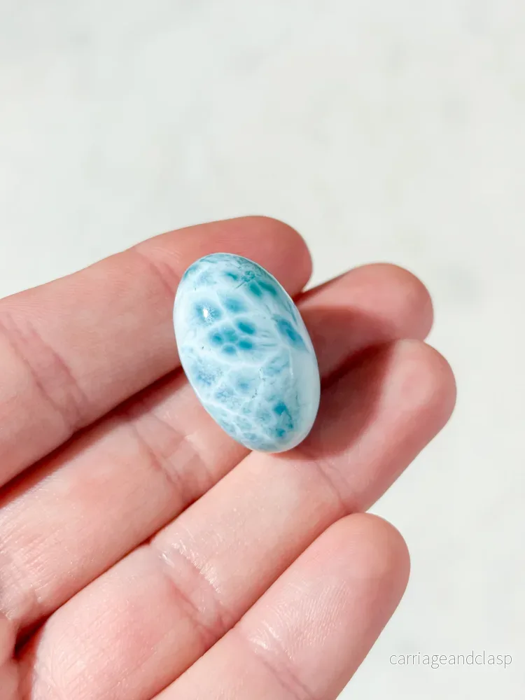 Larimar polerad (Nr. 31) Exklusiv kvalitet - Bild 2
