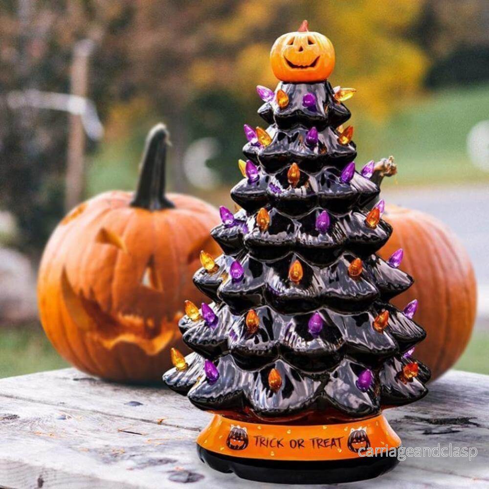LED Ljus Halloween Pumpa Pynt Träd | Veska LED Ljus Halloween Pumpa Pynt Träd | Veska
