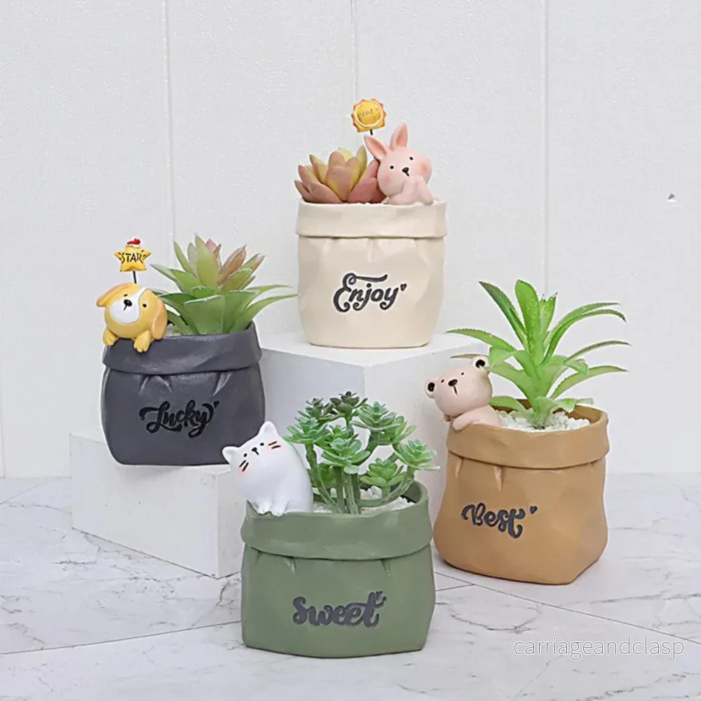 Vintage Cartoon Succulent Pot | Veska